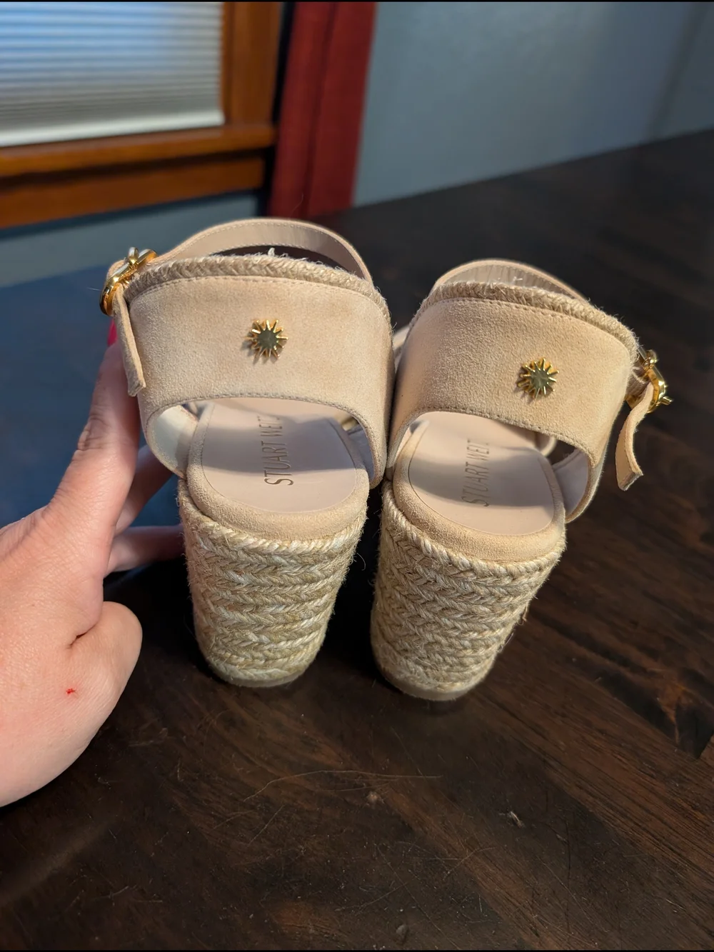 Stuart Weitzman Mirela Espadrille Wedge Sandals, Women's 8, NWOT - Picture 5 of 8